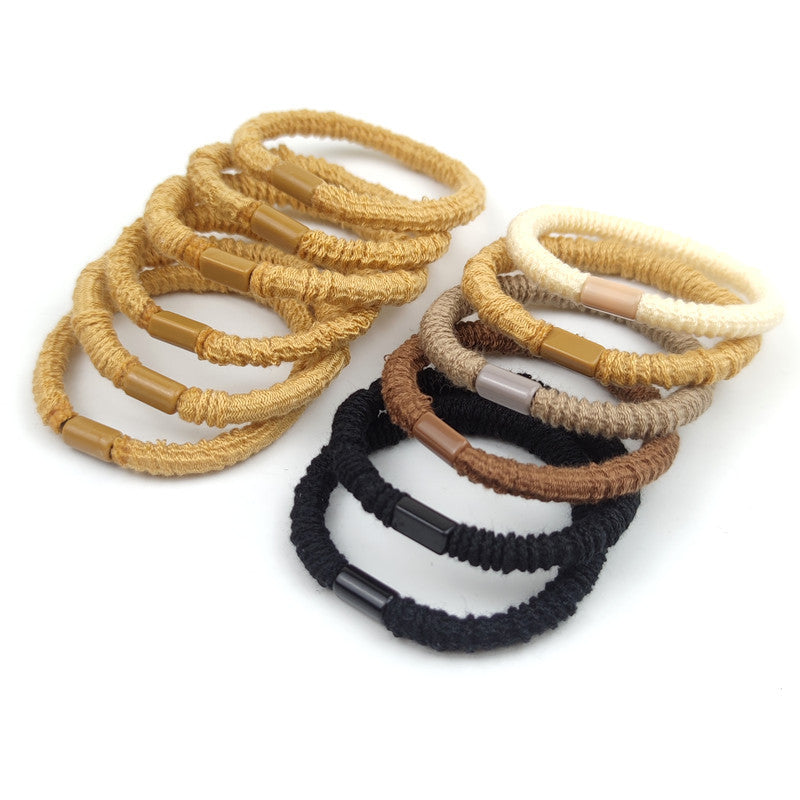 Simple High Elastic Hair Band For Women Hair Smaller Leather Sheath Hair Accessories Simple High Elastic Hair Band For Women Hair Smaller Leather Sheath Hair Accessories